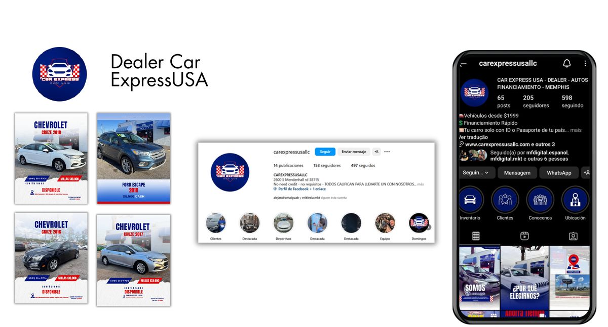 Perfil e publicações de Car Express USA no Instagram